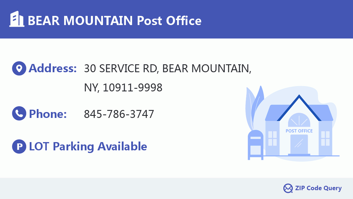 Post Office:BEAR MOUNTAIN