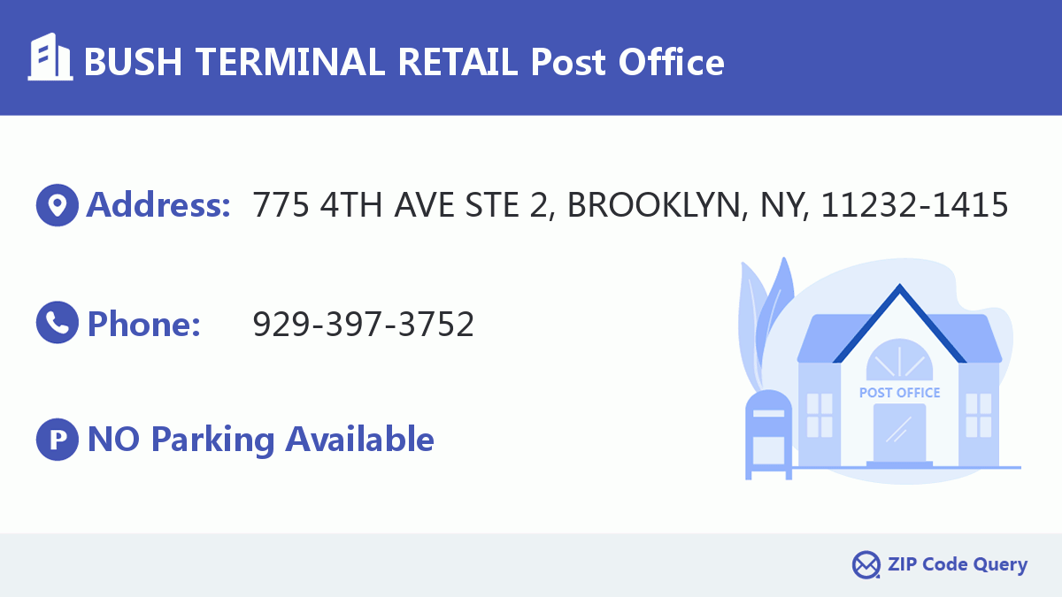 Post Office:BUSH TERMINAL RETAIL