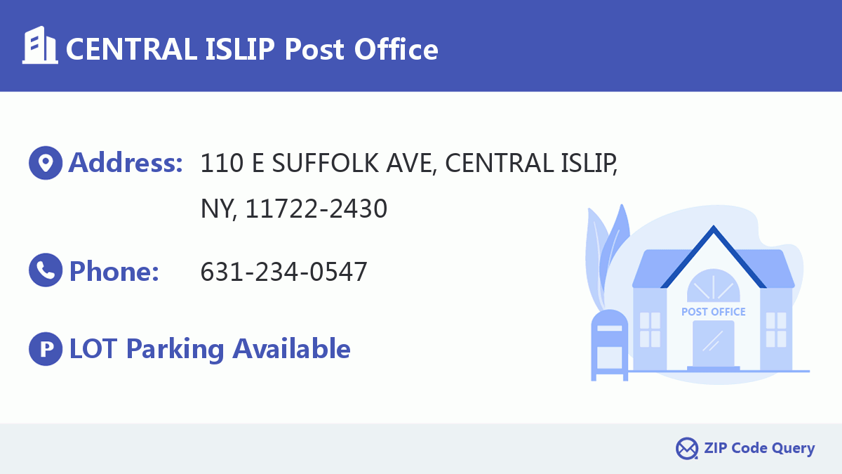 Post Office:CENTRAL ISLIP