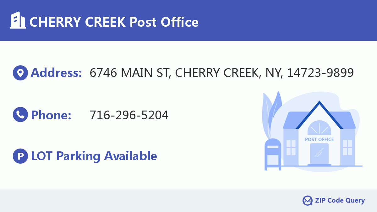 Post Office:CHERRY CREEK
