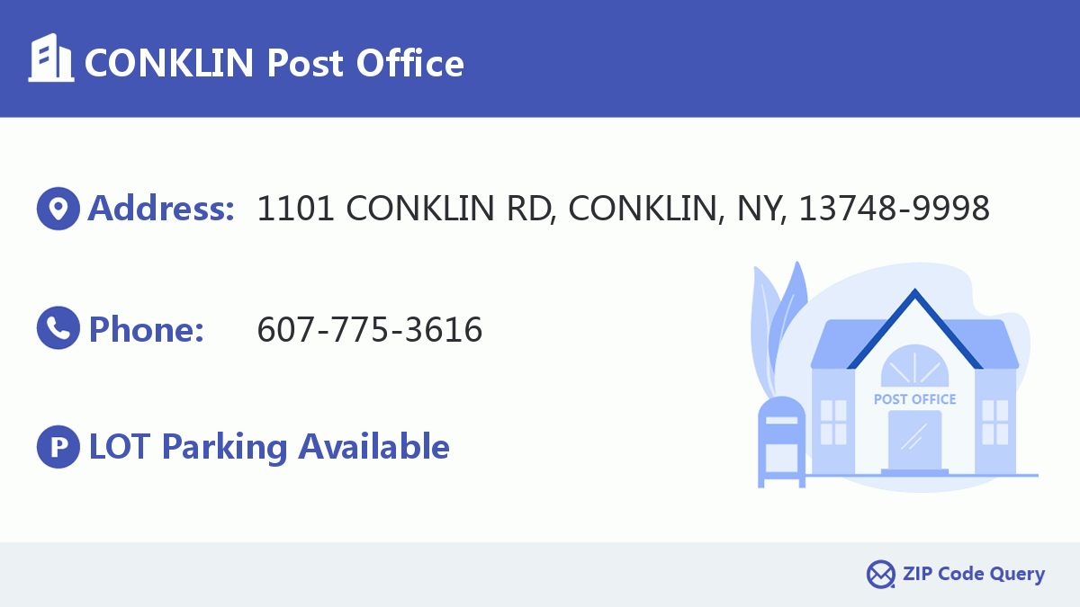 Post Office:CONKLIN