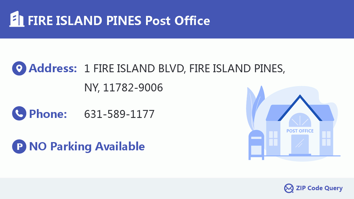 Post Office:FIRE ISLAND PINES