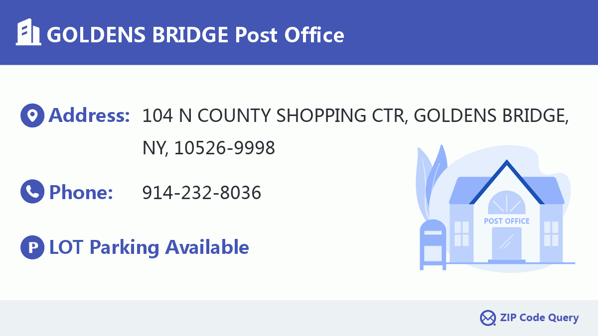 Post Office:GOLDENS BRIDGE