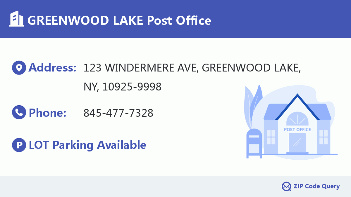 Post Office:GREENWOOD LAKE