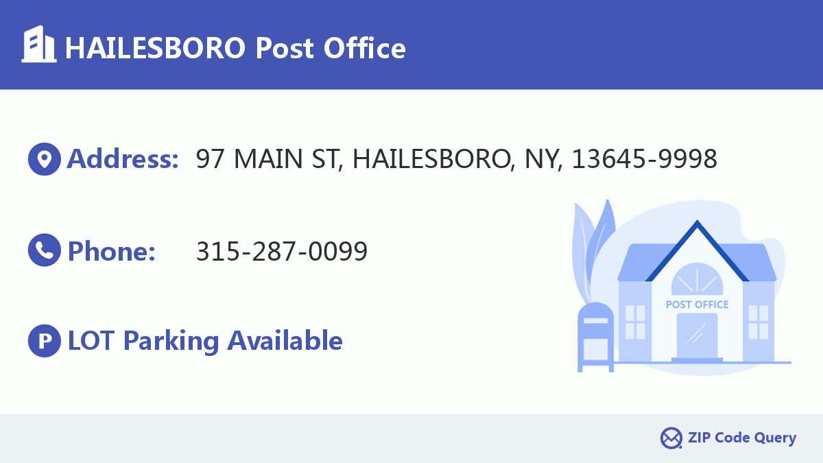 Post Office:HAILESBORO