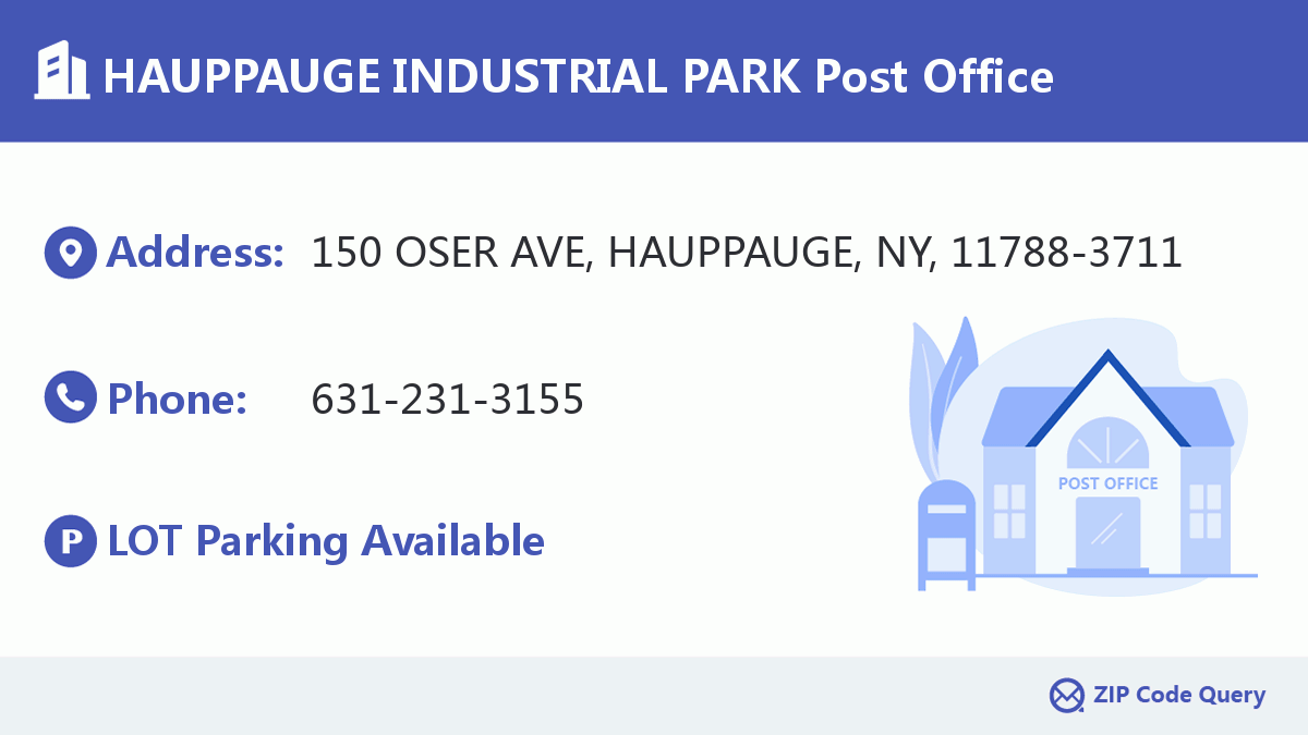 Post Office:HAUPPAUGE INDUSTRIAL PARK