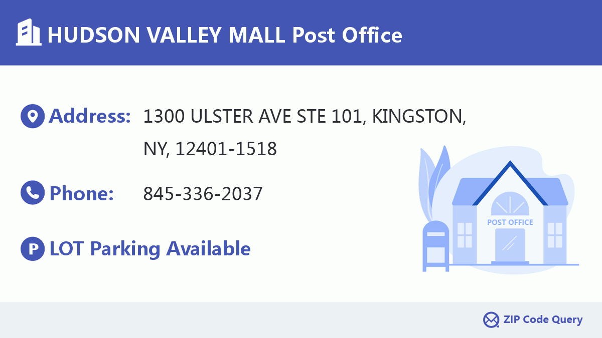 Post Office:HUDSON VALLEY MALL