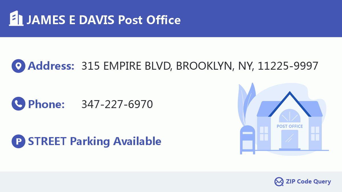 Post Office:JAMES E DAVIS