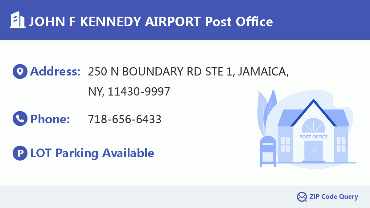 Post Office:JOHN F KENNEDY AIRPORT