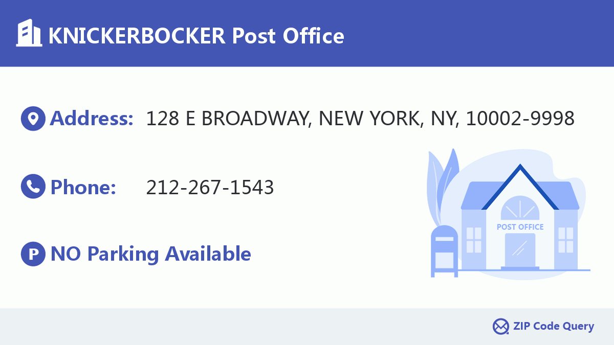 Post Office:KNICKERBOCKER