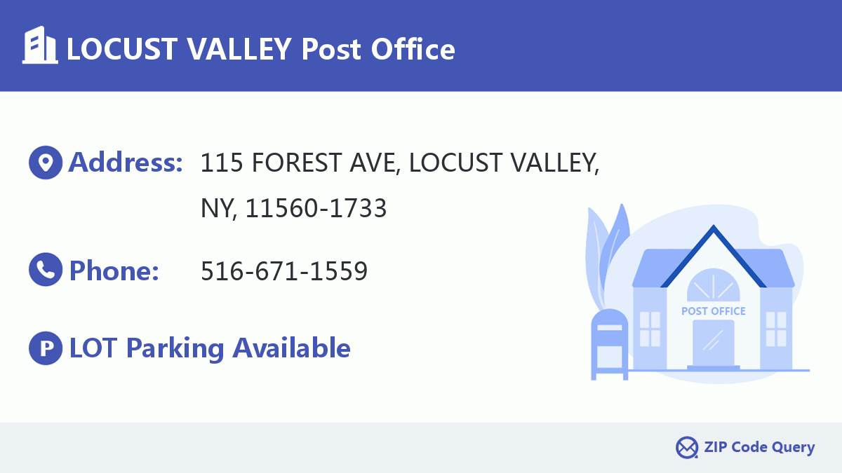 Post Office:LOCUST VALLEY