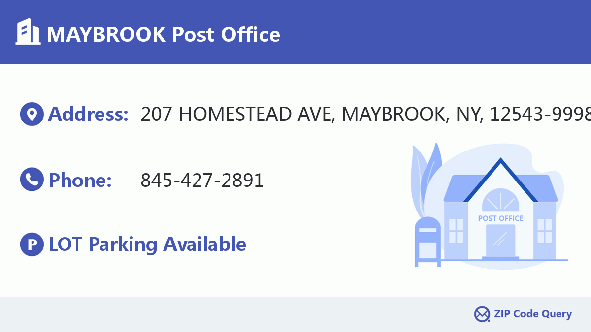 Post Office:MAYBROOK