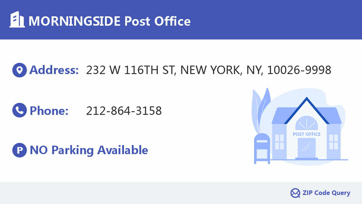 Post Office:MORNINGSIDE
