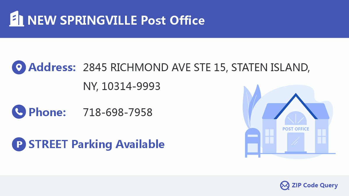 Post Office:NEW SPRINGVILLE