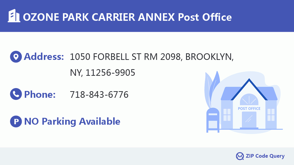 Post Office:OZONE PARK CARRIER ANNEX