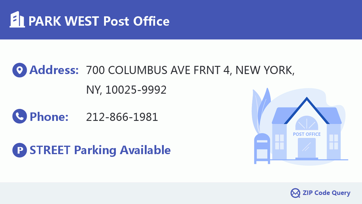 Post Office:PARK WEST