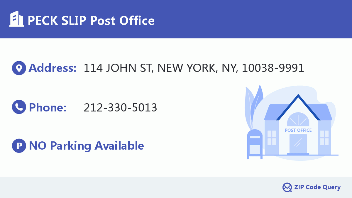 Post Office:PECK SLIP