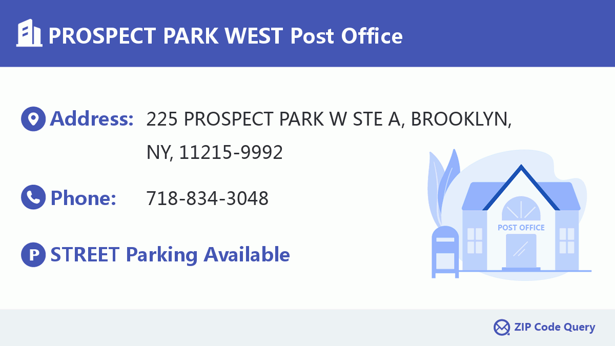 Post Office:PROSPECT PARK WEST