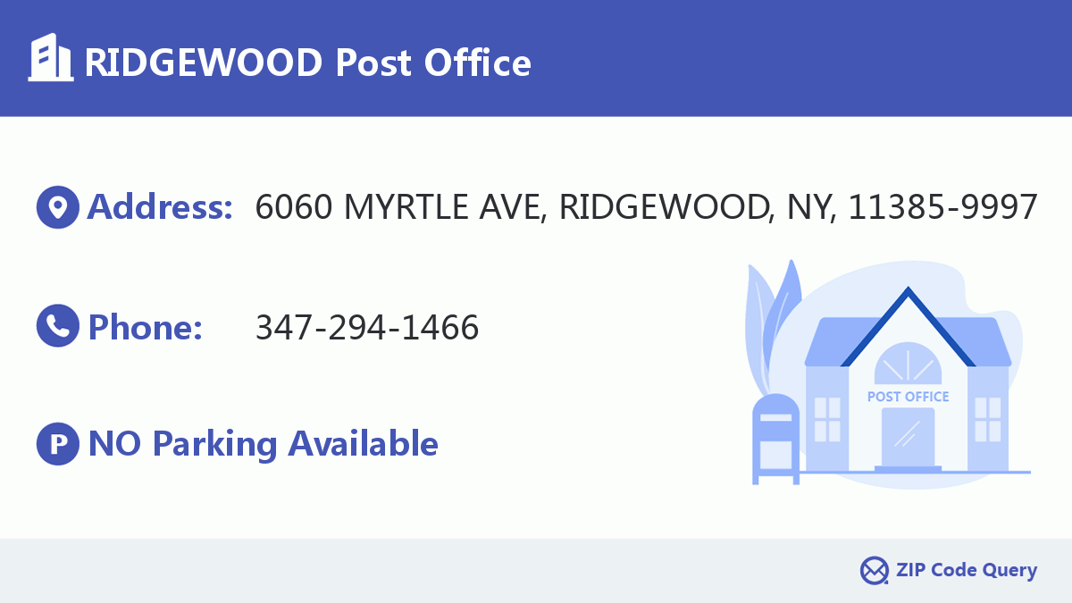 Post Office:RIDGEWOOD