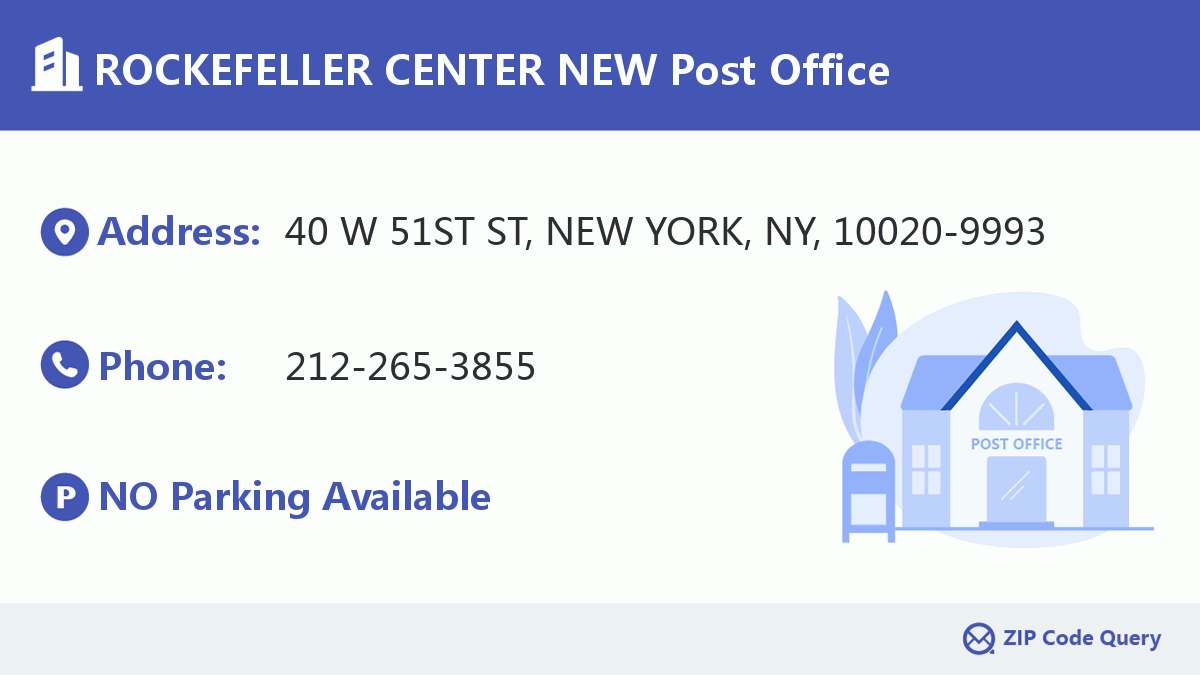 Post Office:ROCKEFELLER CENTER NEW