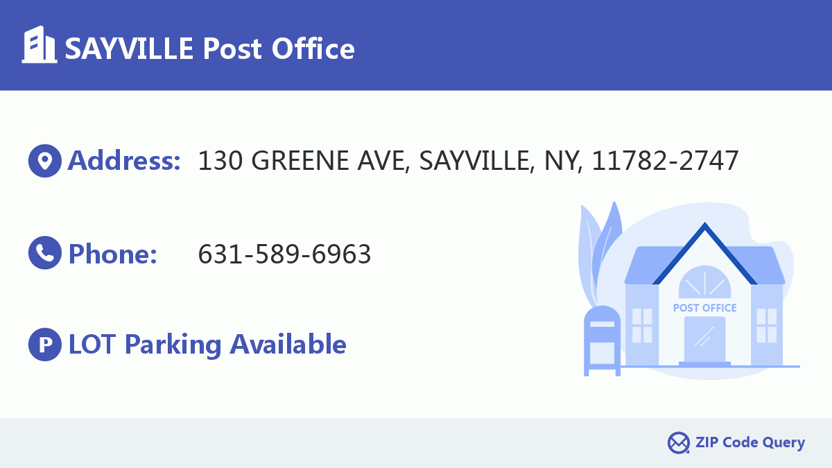 Post Office:SAYVILLE