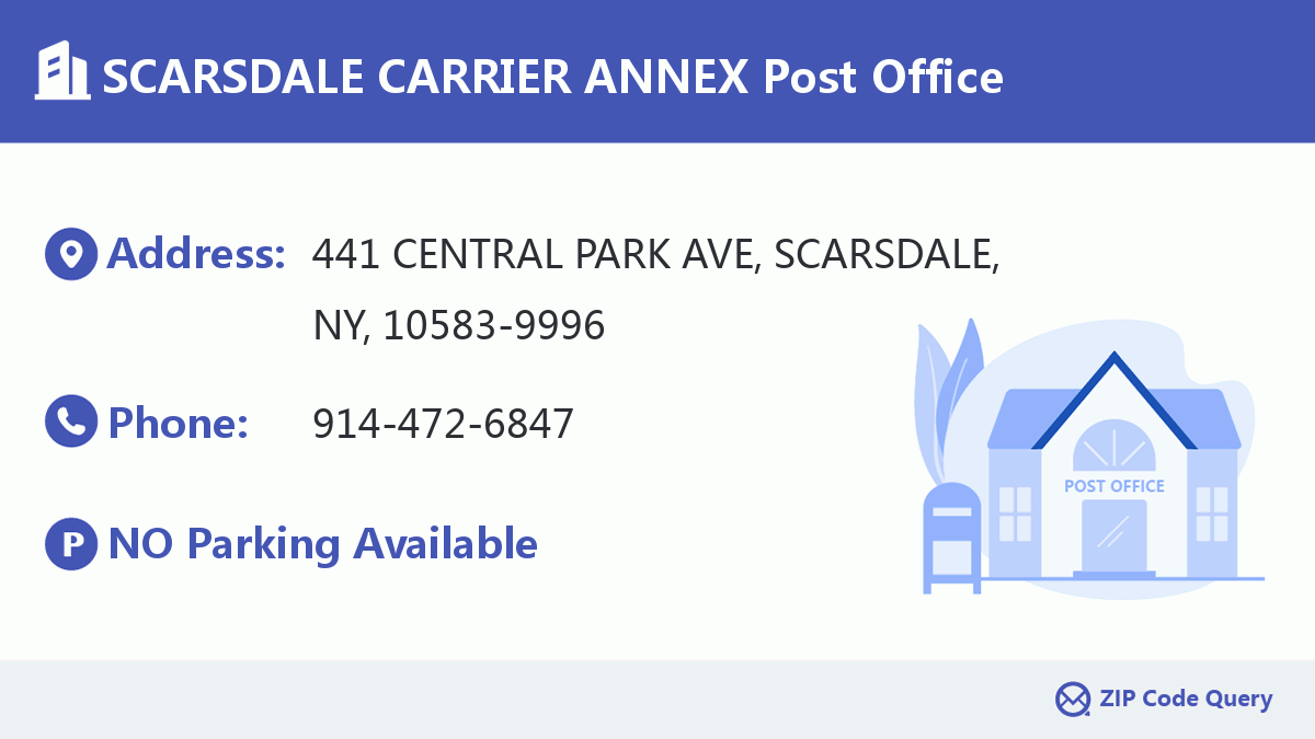 Post Office:SCARSDALE CARRIER ANNEX