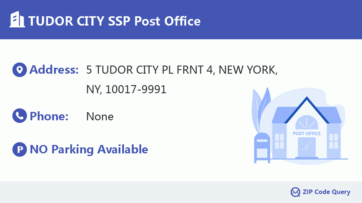 Post Office:TUDOR CITY SSP