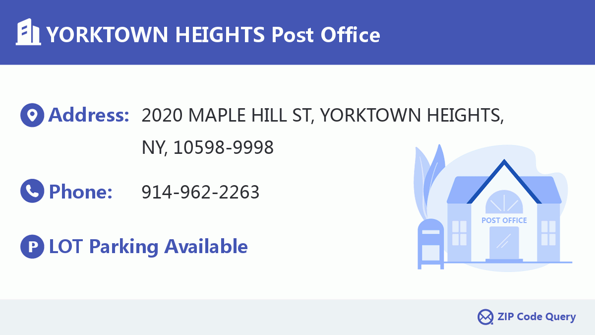 Post Office:YORKTOWN HEIGHTS